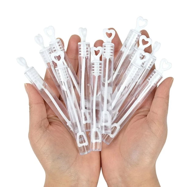 10/20 piezas tubo de varita de corazón de amor botella de jabón de burbujas regalos de boda para invitados decoración de fiesta de cumpleaños recuerdos de Baby Shower juguetes para niños