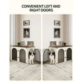 thumbnail image 5 of 44.1" Dog Crate Furniture, 3 Door Wooden Dog Crate Furniture for Small/Medium/Large Dog,White Brown, 5 of 8