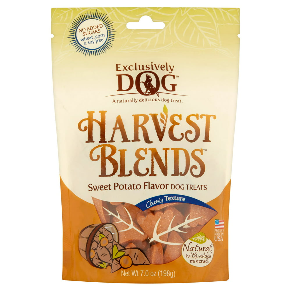 Exclusively Dog Harvest Blends Sweet Potato Flavor Dog Treats, 7.0 oz ...