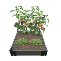 Frame It All Weathered Wood 2' X 2' X 5.5" Raised Garden Bed - 1" Profile