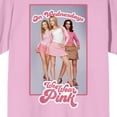thumbnail image 2 of Mean Girls On Wednesday We Wear Pink Crew Neck Short Sleeve Neon Pink Women's T-shirt-Medium, 2 of 2