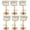 White, variant on VECELO Velvet Bar Stools Set of 4, Modern Swivel Adjustable Counter Height Kitchen Bar Chairs with Woven Back, for Dining Room Pub Island, White
