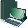 thumbnail image 1 of Funda con Teclado Desmontable Verde Oscuro para Samsung Galaxy Tab A10 9.9", SM-X501/X505/X506/X508, 1 of 7