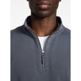 thumbnail image 4 of George Men's Washed Terry Quarter Zip Sweater, Sizes S-3XL, 4 of 5