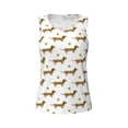 thumbnail image 6 of Sigee Dachshund Going To Play Tennis for Women's Workout Tank Top,Running Tank Tops,Sleeveless Gym ClothesMedium, 6 of 8