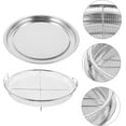 thumbnail image 7 of Grilled Food Plate Snack Container Convenient Fruits Plate Frying Food Tray Oil Drain Plate 12*12, 7 of 7