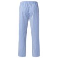 thumbnail image 5 of LADIGASU Women'S Spring Solid Color Lace-Up With Cotton And Linen All Straight Leg Casual Pants, 5 of 5