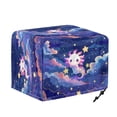 thumbnail image 6 of HELLHERO Cartoon Axolotl Print Toaster Cover Adjustable, 2 Slice Dustproof Bread Machine Cover, Universal Fit for Small Kitchen Appliances Protector, 6 of 8