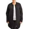Athletic Works Women's Plus Size Active Lightweight Quilted Tunic Jacket