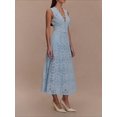 thumbnail image 5 of White Eyelet Lace Midi Dress With Scalloped V-Neck And Sleeveless Fit, 5 of 7