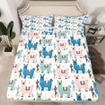 thumbnail image 2 of jejeloiu Cute Cartoon Sheep Twin Sheet Sets,Colorful Kawaii Animal Bedding For Teens 3 Pieces, 2 of 7