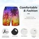 thumbnail image 3 of Fotbe Palm Trees at Sunset Traje de Baño para Hombre – Shorts de Natación de Secado Rápido con Forro y Bolsillos-Large, 3 of 6
