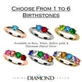 thumbnail image 4 of Nana Lucita Mothers 1-6 Simulated 10k Rose Gold Birthstone Rings for Women - Size 10.5, Stone 1, 4 of 7