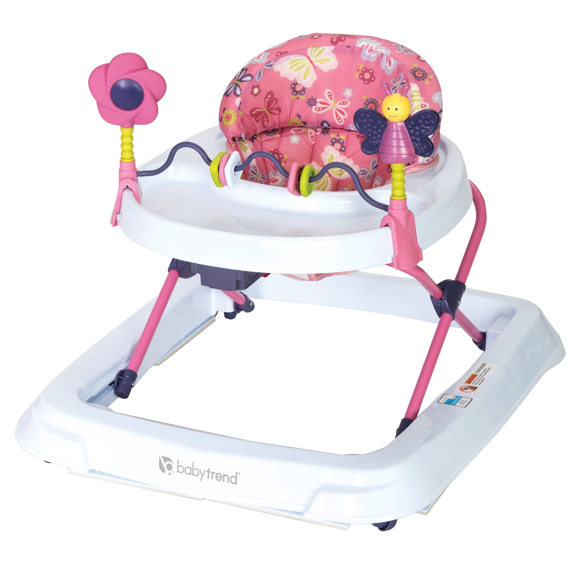 Smart Steps by Baby Trend Baby and Toddler Activity Walker with Interactive Toys, Emily Pink