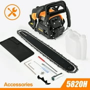 Gas Chainsaw 20 inch 6220G 62CC 2-Stroke Cordless Chainsaw for Farm/Garden/Ranch