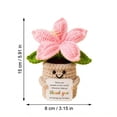 thumbnail image 3 of Crochet Potted Plant Decor Small Thank You Gift for Teacher Appreciation Office Desk, 3 of 6