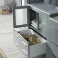 thumbnail image 6 of 102" Freestanding Bathroom Vanity with Side Cabinet & Vessel Sink - Metal Grey, 6 of 6