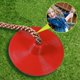 thumbnail image 4 of Columpio de cuerda para escalar, cuerda para escalar al aire libre, asiento oscilante de disco de plástico resistente (rojo), 4 of 5