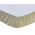 thumbnail image 4 of VHC Brands Prairie Winds Ticking Striped Cotton Farmhouse Split Corners Gathered Accessory, Queen Bed Skirt 60x80x16, 4 of 5