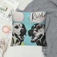 thumbnail image 2 of Qinduosi Dogs Throw Pillow Covers Dog Friendship Pillow Cover Black and White Pillowcover Soft Double Side Print Sofa Linen Square Throw Pillowcovers " inch for Living Room Bedroom Car Decor, 2 of 5