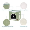 thumbnail image 4 of Casa Y Cama Plegable Para Gato Con Cojín Suave Modelo Verde, 4 of 4