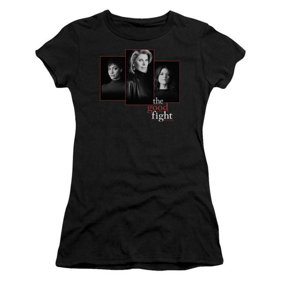 The Good Fight The Good Fight Cast Junior Women's Sheer T-Shirt Black