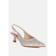 thumbnail image 2 of Vernaos Pointed Toe Rhinestone Slingbacks, 2 of 11