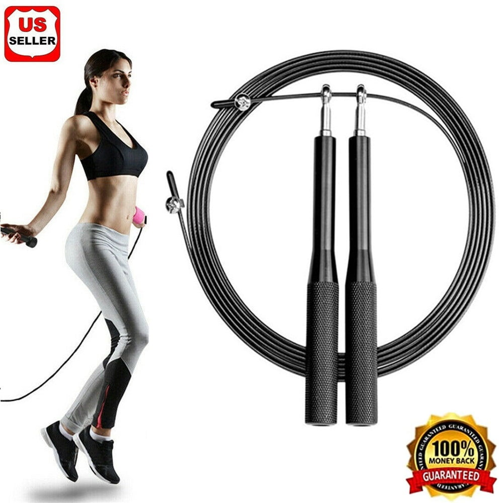 Jump Rope Crossfit Boxing Weighted Adult Ball Bearing Beaded Fitness Gym Speed 