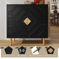 thumbnail image 3 of CBJCBJ 31.7" Modern Accent Sideboard Buffet Cabinet with 2 Doors & Shelves, Credenza for Living Room Storage, Black, 3 of 6