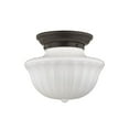 thumbnail image 2 of Hudson Valley Lighting 5012F Dutchess 1 Light 12" Wide Semi-Flush Ceiling Fixture - Bronze, 2 of 2