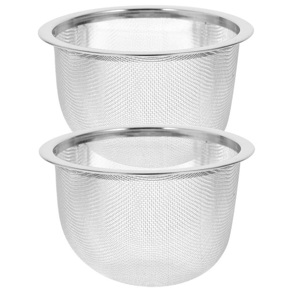 BRIGHTFUFU 2 piezas Pilador de té de acero inoxidable Insertar té Infusor Accesorios de té Filto de té Mesh