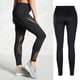 thumbnail image 4 of Minnieouse Polainas negras cómodas y respirables del entrenamiento de la aptitud diseñadas para las polainas activas del deporte de las mujeres Prendas para la parte inferior del cuerpo Negro XL, 4 of 6