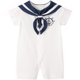thumbnail image 1 of Mameluco de una sola pieza Pureborn Nautical de manga corta 9-12 M, 1 of 8