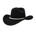 thumbnail image 4 of Elegant Outdoor Beach Leisure Resort Style Sun Hat with Round Brim Hillbilly Hat Great Hat Cool Mens Hats Fedora Hat Lot Leather Cowboy Hat Adult Cowboy Hat Youth Western Hat Cow Girl Hat, 4 of 5