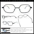 thumbnail image 2 of Hipster Metal Octagonal Double Bridge Blue Light Filtering Computer Glasses, 2 of 8