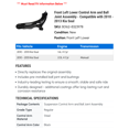 thumbnail image 2 of Front Left Lower Control Arm and Ball Joint Assembly - Compatible with 2010 - 2013 Kia Soul 2011 2012, 2 of 2