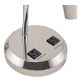 thumbnail image 5 of LED Gooseneck Desk Lamp with Charging Outlets, Gooseneck,15" High, Brushed Steel, Ships in 4-6 Business Days | Bundle of 2 Each, 5 of 7