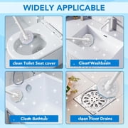 50Pack Toilet Brush Wand Refills Compatible with Clorox , Rich Foam Wash Design, Secure Lock No Slipping, Easy Snap-On Installation