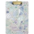 thumbnail image 1 of FMSHPON Sea Seashell Clipboard Hardboard Wood Nursing Clip Board and Pull for Standard A4 Letter 13x9 inches, 1 of 7