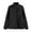 Black womens coat, variant on Usmixi Womens Fleece Coat Lamb Fleece Jacket for Women Fashion Color Block Stand Neck Soft Fuzzy Plush Coat Long Sleeve Full Zipper Pocket Outerwear Winter Fleece Coat
