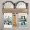 thumbnail image 4 of &nbsp;SOME THING Plank Vase Eucalyptus Sweet Home Kitchen Towels Dish Towels, 18x26 Inch Seasonal Spring Summer Decoration Hand Towels Set of 2, 4 of 6