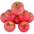 thumbnail image 1 of Set of 8 Realistic Artificial Red Apples - Fake Fruits for Kitchen, Wedding, Party, Decor, Photos, 1 of 5