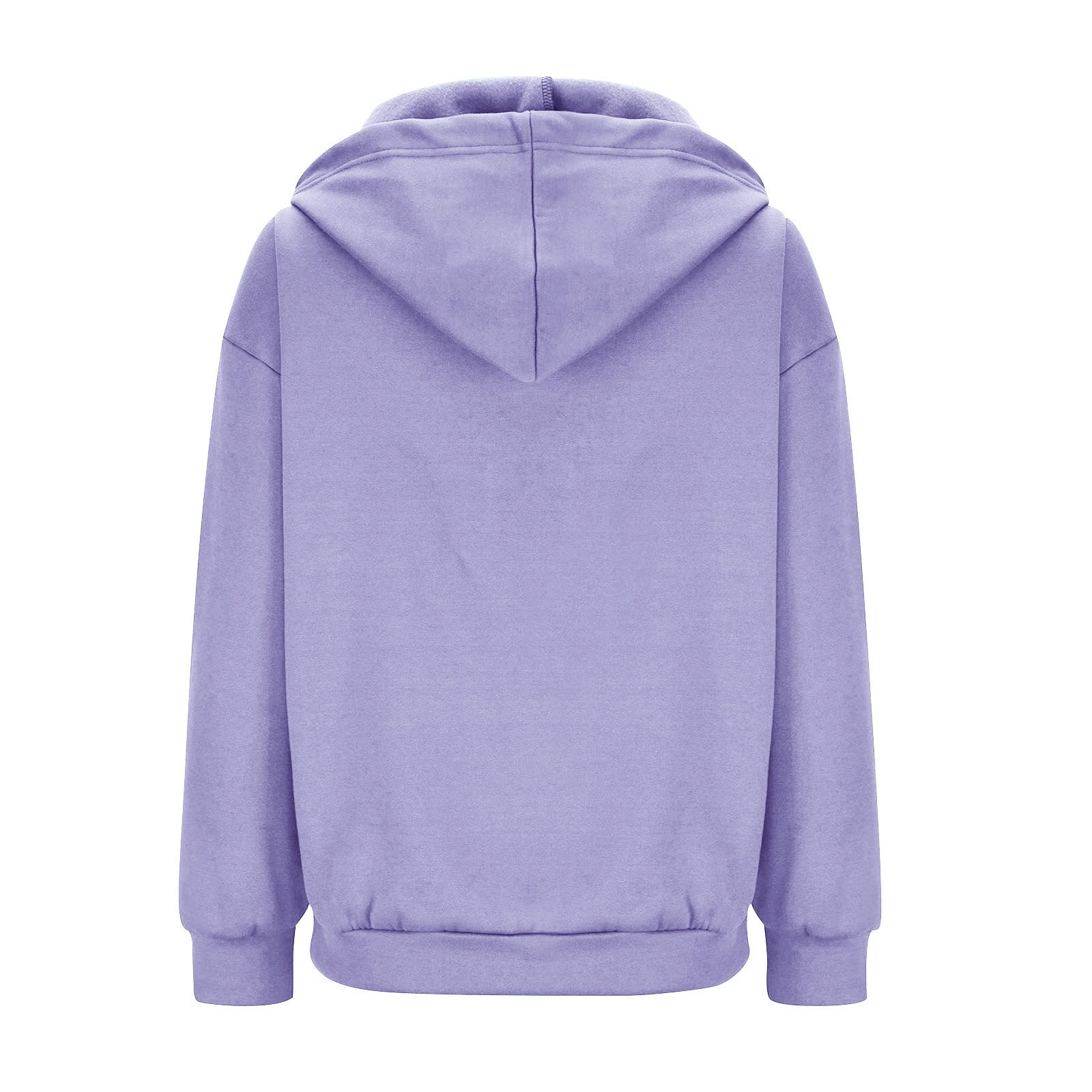 VEKDONE Fashion Hoodie Jackets for Women Long Sleeve Drawstring Tunics Coat Solid Color Zipper Outwear with Pockets Casual Outdoor Y2K Hooded Jacket
