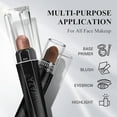 thumbnail image 4 of 3PCS Eyeshadow Stick,Champagne Metallic And Shimmer Eye shadow Pencil Crayon Brightener Makeup with Crease-proof Formula,Waterproof & Long Lasting Eye Shadow And Eyeliner Pen Set, 4 of 7