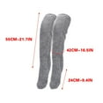 thumbnail image 2 of JeashCHAT Women's Winter Over Knee Thigh High Fuzzy Socks Plush Slipper Stockings Extra Long Leg Warmers Home Sleeping Socks, Gray, 2 of 4