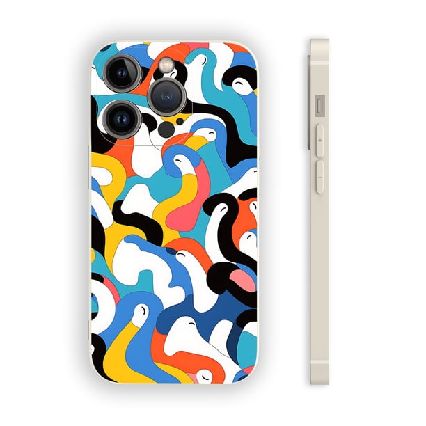 "Actualiza el estilo de tu iPhone con una funda para teléfono con diseño gráfico único y divertido"