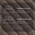 thumbnail image 6 of EVERGRACE Cotton Sateen Quilt Set Queen Size, Pre-Washed Cotton Channel Stitch Coverlet Bedspread, 3 Pieces Lightweight Soft Bedding Sets for All Season, with 2 Pillow Shams, Mocha Brown, 6 of 8