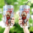 thumbnail image 4 of Hello Winter Goldendoodle Smiling in Red Scarf Hat Welcome Christmas 30oz Stainless Steel Tumbler Insulated Cup with Lid Doodle Dog Lover Gifts Idea - 00017, 4 of 5