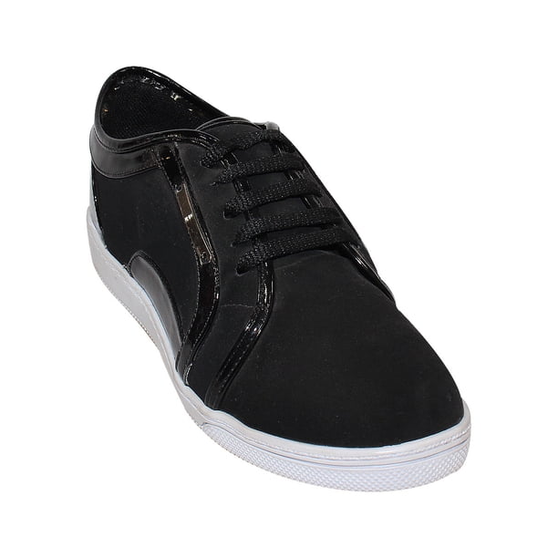 TENIS CASUALES LEON MUJER NEGRO GAMUZA 50290752 LEON 50290752p