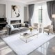 thumbnail image 1 of Alfombra BENRON de felpa blanca, 122 x 183 cm, suave y lavable, 1 of 7